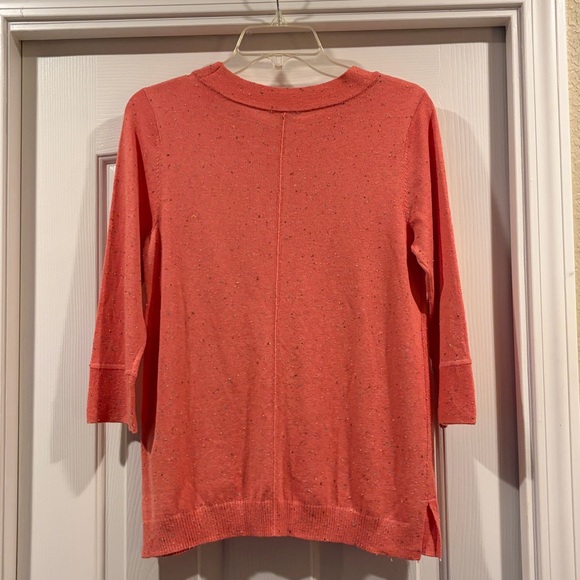 J.Jill Women's Coral Sweater size S like new - Picture 4 of 4